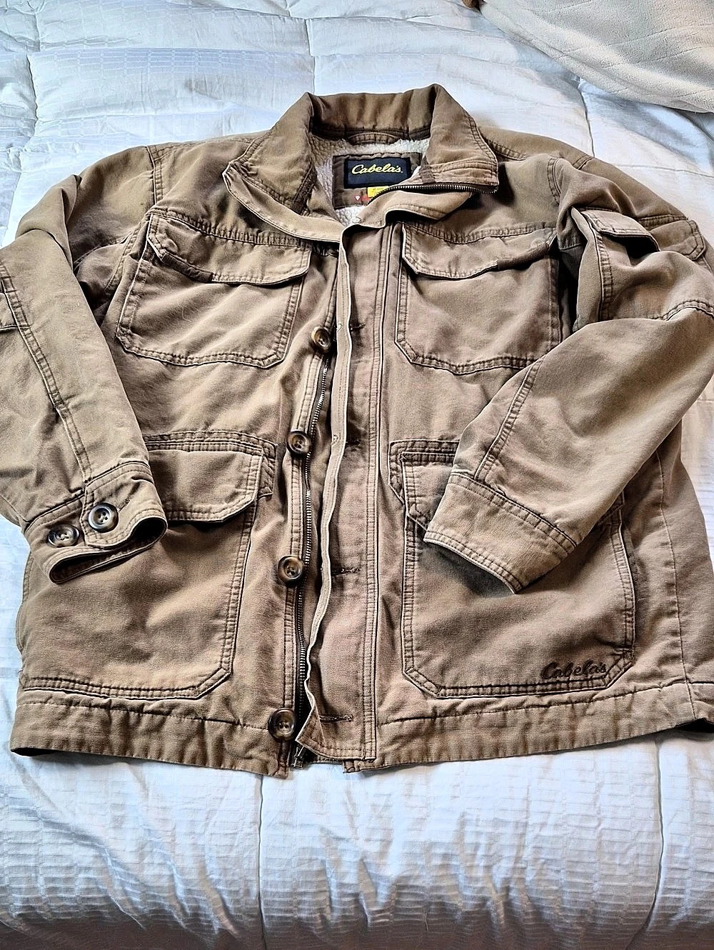 Cabela's Men's Utility Jacket Brown Size Medium